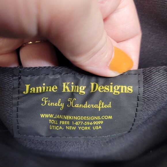 JANINE KING purse embroidered horse handcrafted tapestry small shoulder tote - Picture 6 of 8